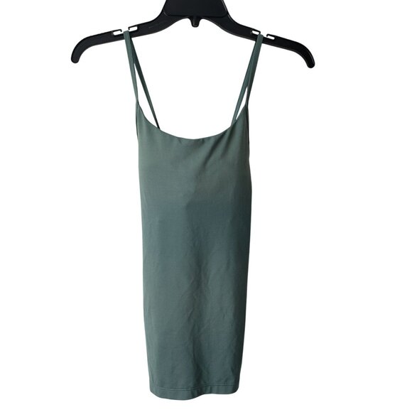 Patagonia Green Racerback Tank Top Built In Shelf Bra Cups M Womens Medium - Picture 1 of 6